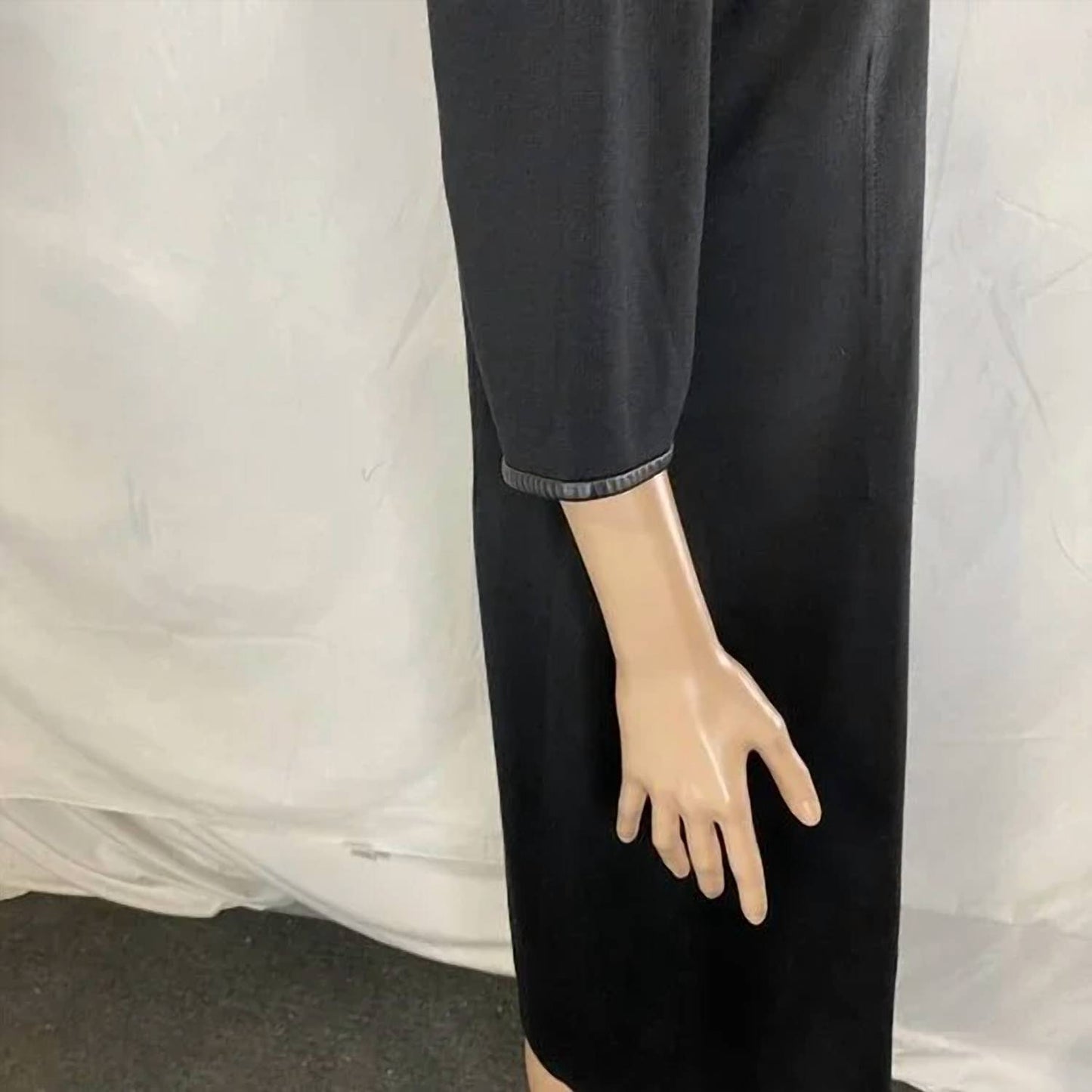 Women’s Leather-trim Sheath Midi Dress