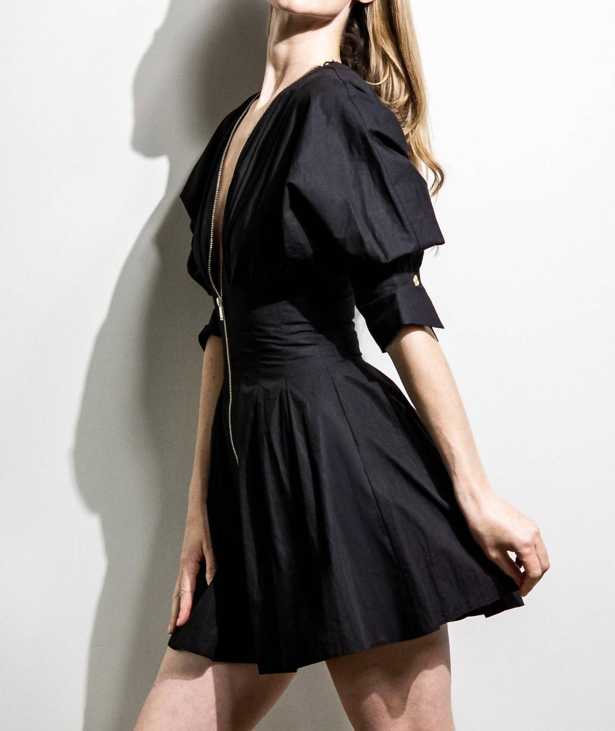 Eira Couture Zip Mini Dress