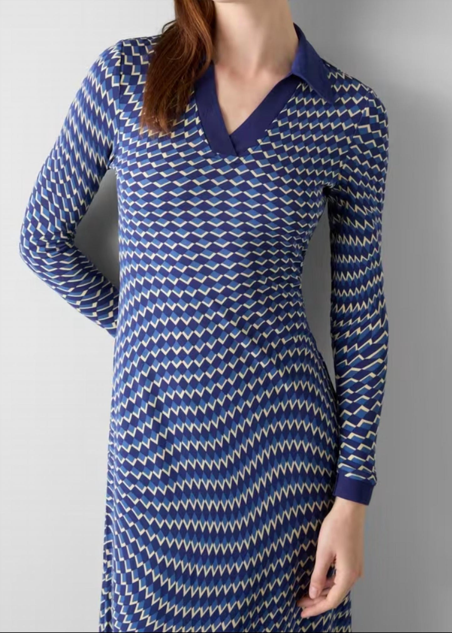 Brigitte Jersey Swirl Print Dress