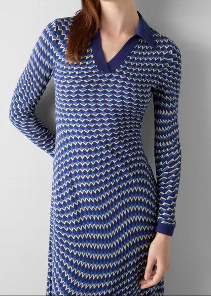 Brigitte Jersey Swirl Print Dress