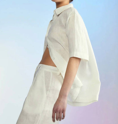 ISOLA LINEN CAMP SHIRT