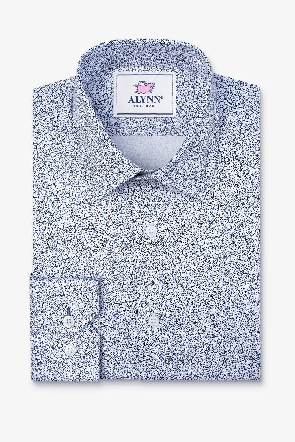 Men's Reid Floral Untuckable Slim Fit Dress Shirt