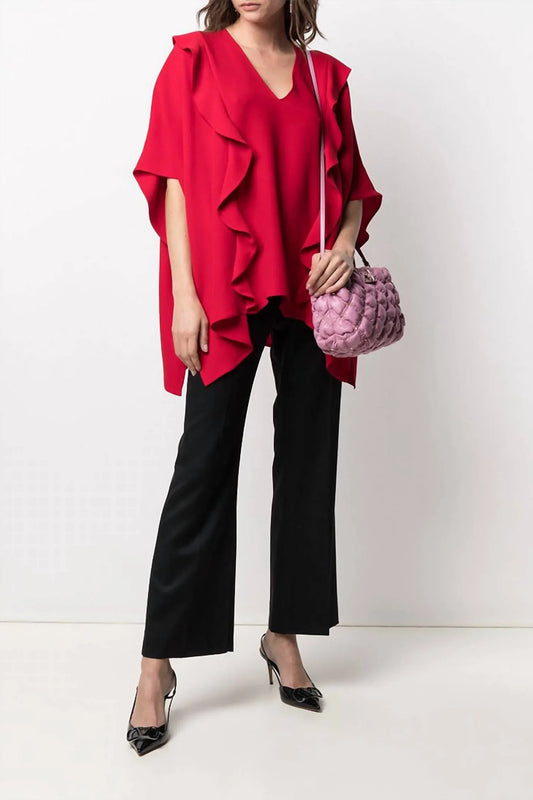 Valentino - Draped Ruffle Blouse - Rack Hunt