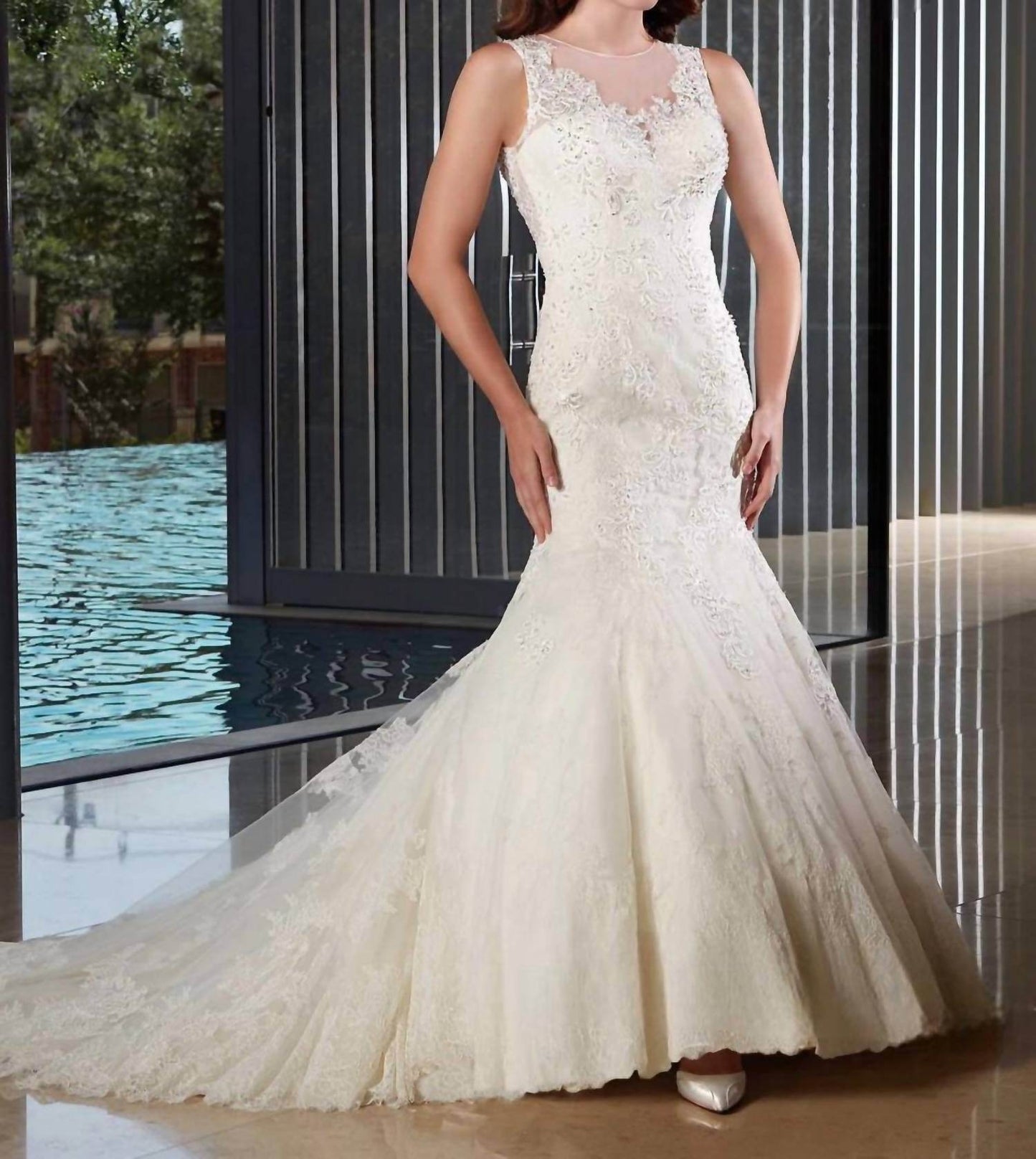 Karelina Sposa - Mermaid Trumpet Lace Dress - Rack Hunt -