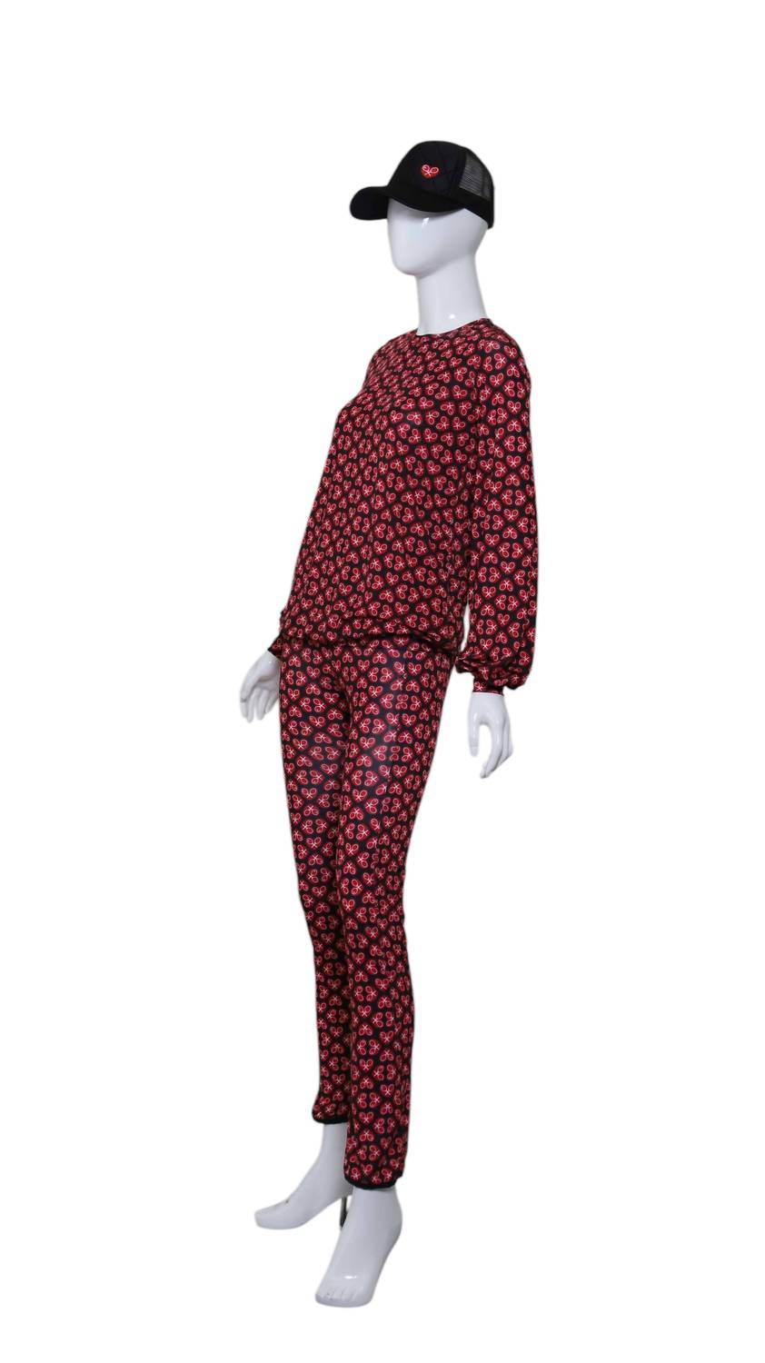 Love Love Tennis - Women's Long Sleeve Warm Up Top - Rack Hunt