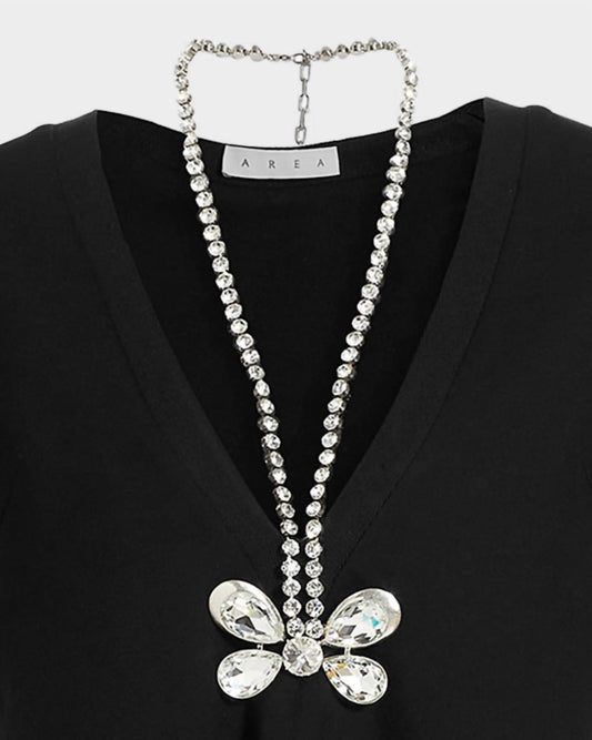 Women's Crystal Butterfly Necklace