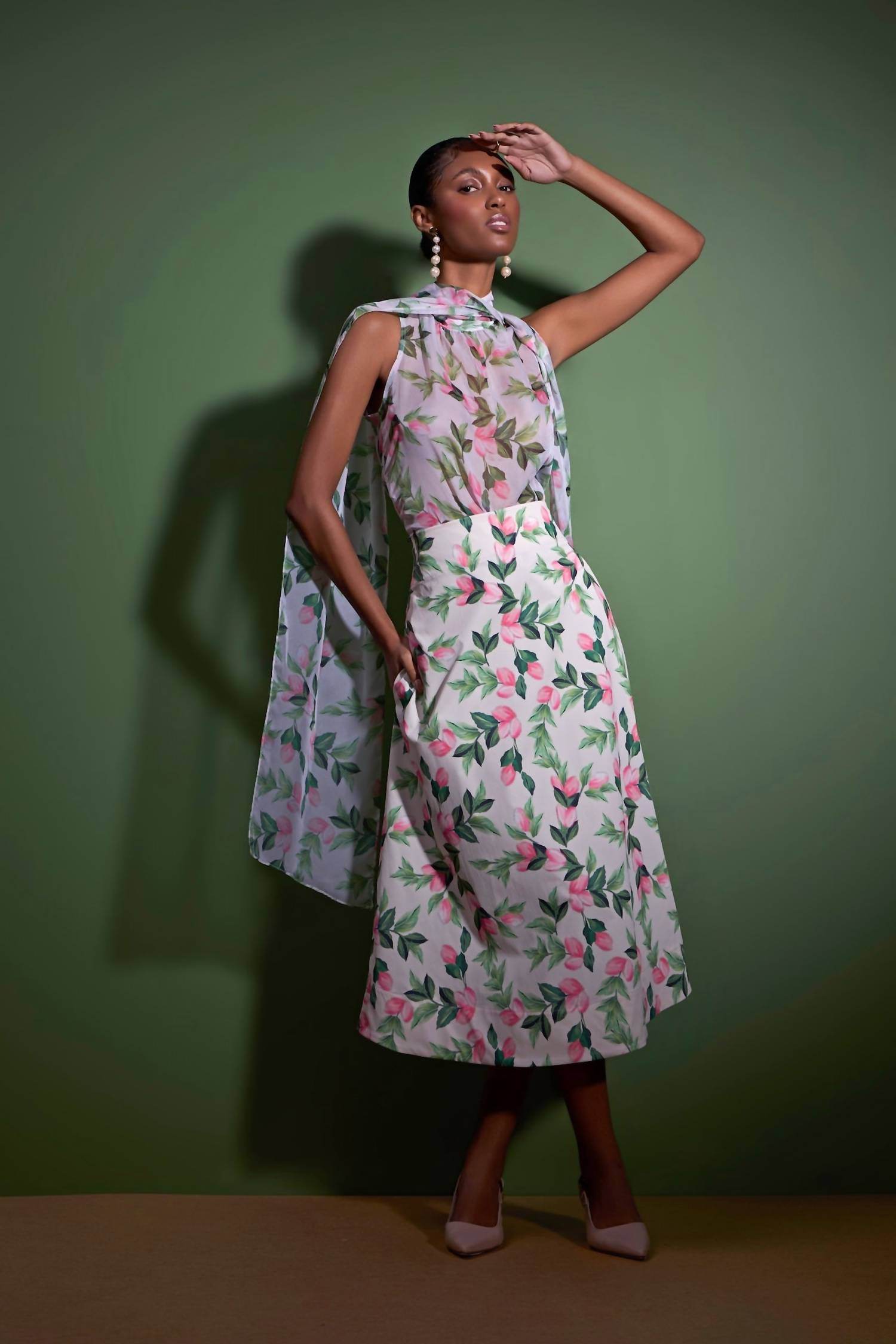 Strass - Flower Midi Skirt - Rack Hunt -