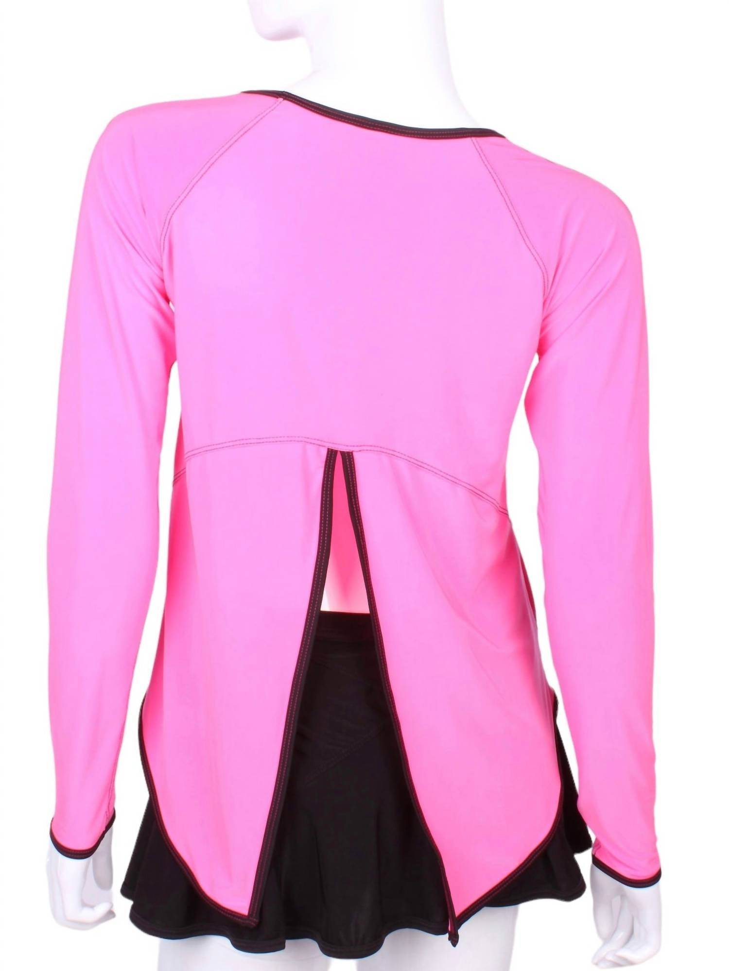 Love Love Tennis - Women's Tie Back Long Sleeve Tee - Rack Hunt -