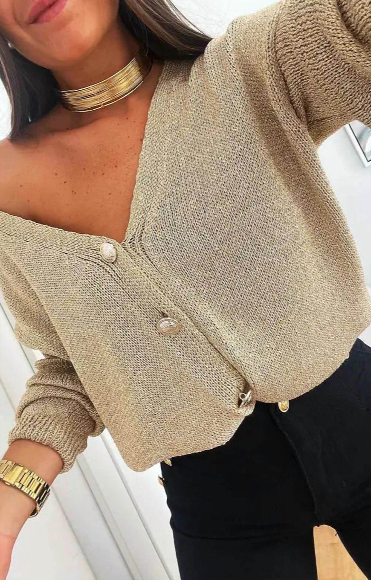 Estee Brown - Alessia Shimmer Cardigan - Rack Hunt -