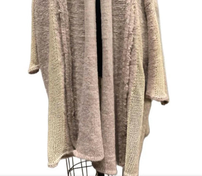 Kimono cardigan with mesh