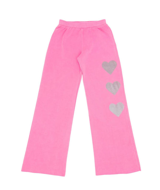 Girls Heart Trio Wide Leg Sweatpants