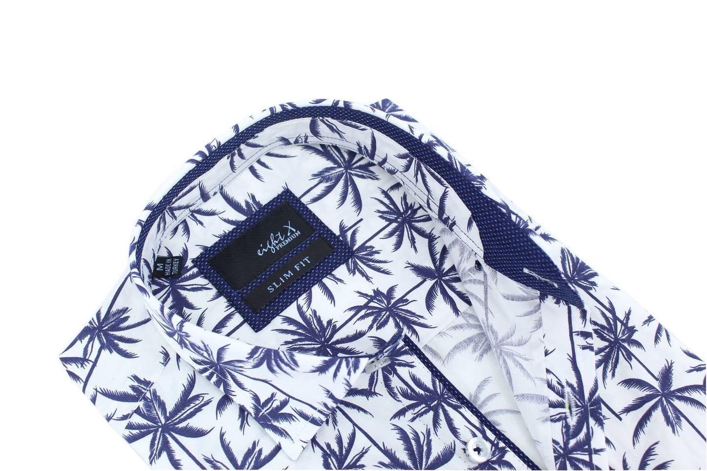 Palm Print Short Sleeve Shirt