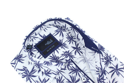 Palm Print Short Sleeve Shirt