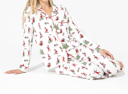 Women's The Elf On The Shelf Bamboo Pajama Set