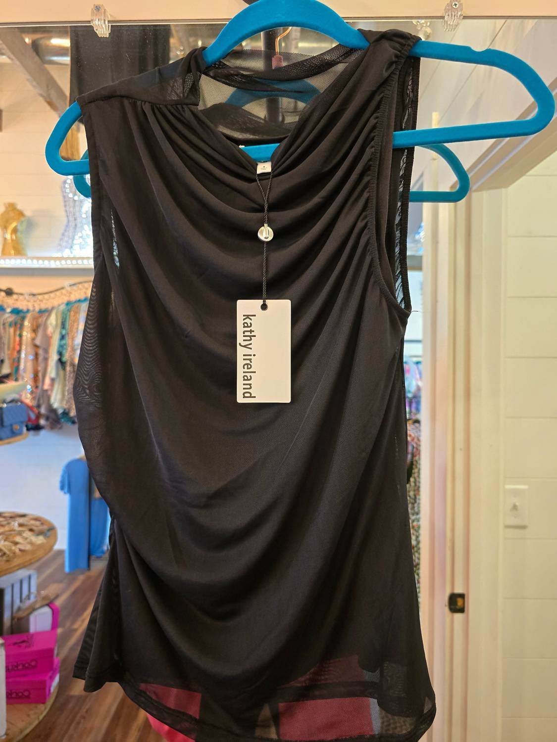 Kathy Ireland - Cowl Neck Sleeveless Top - Rack Hunt