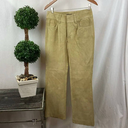 Suede Leather Pants