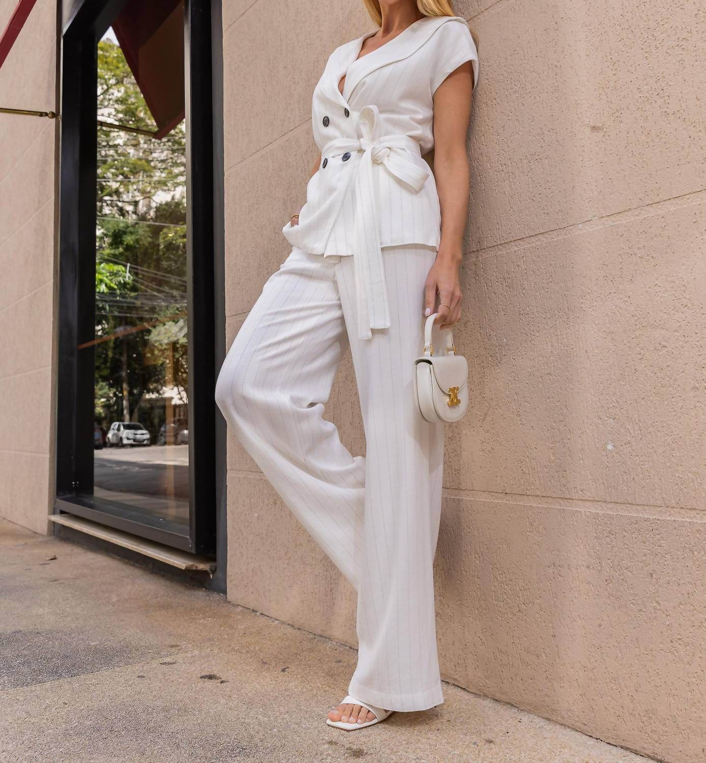 Unique Chic - Livia Lines Vest And Pants Set - Rack Hunt