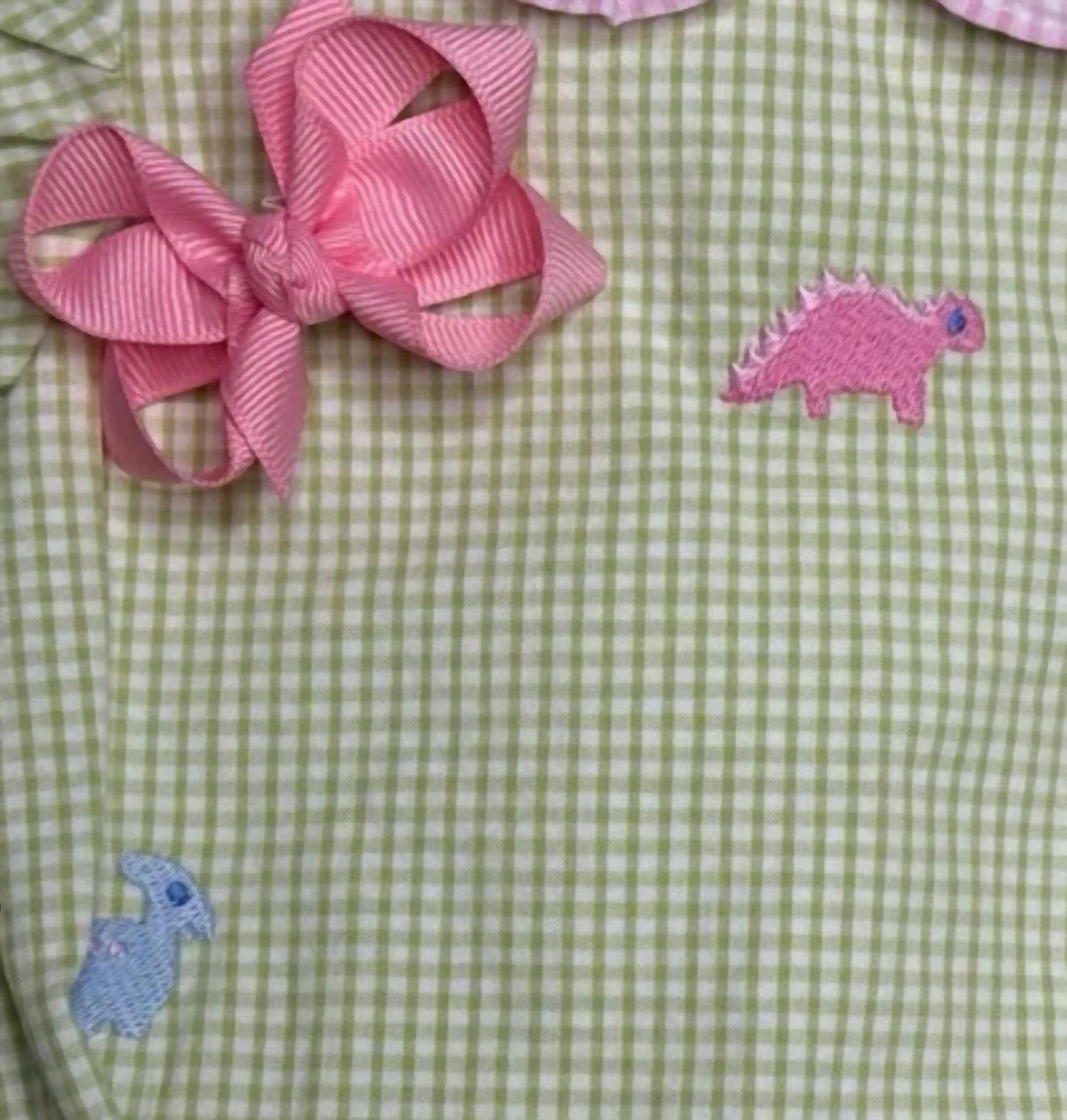 Girl's Dino Amber Bubble Romper