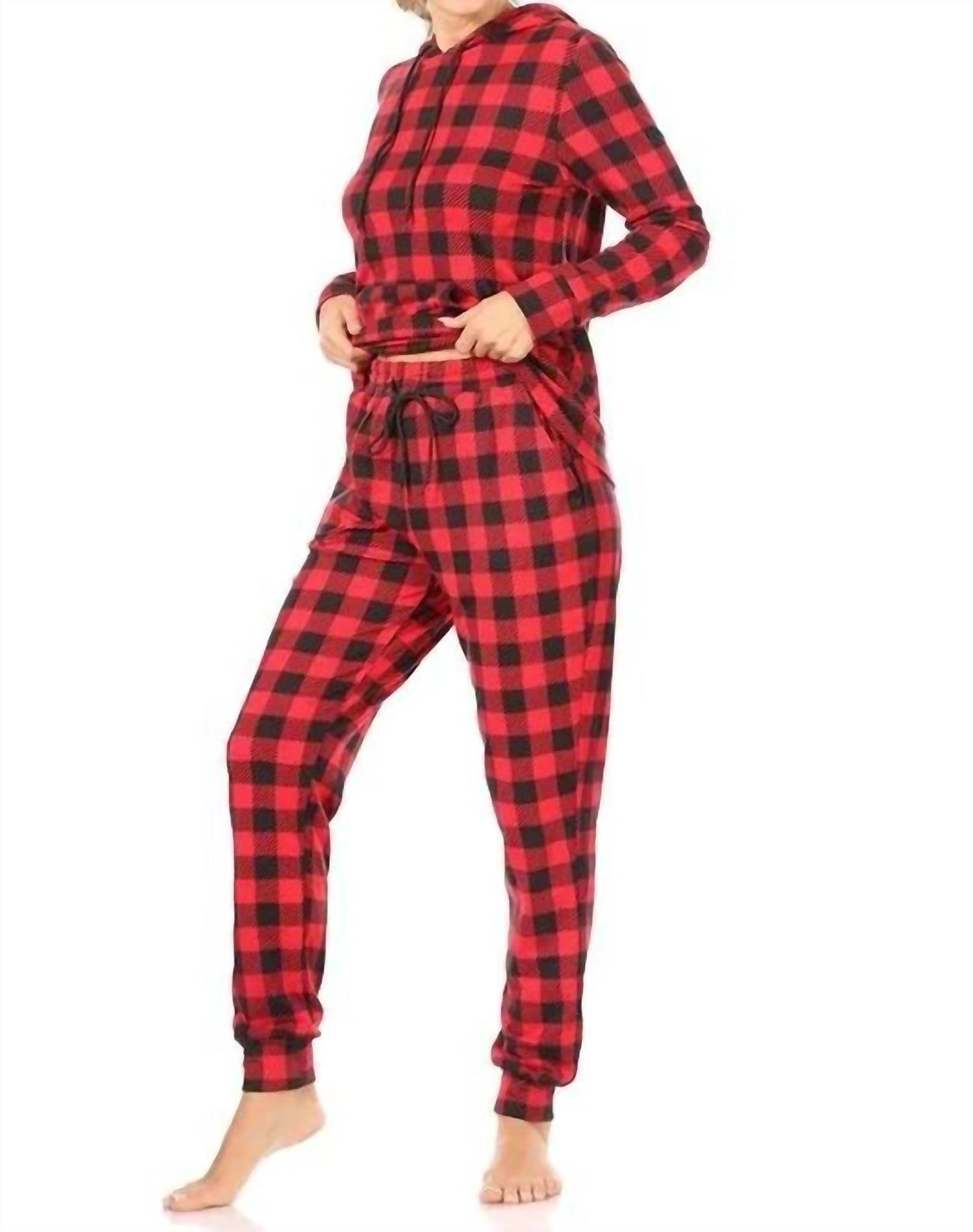 SHOSHO - HOODED LOUNGE SET PAJAMAS - Rack Hunt -