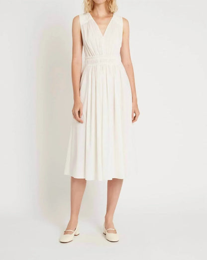 Luxely - V-neck Midi Dress - Rack Hunt