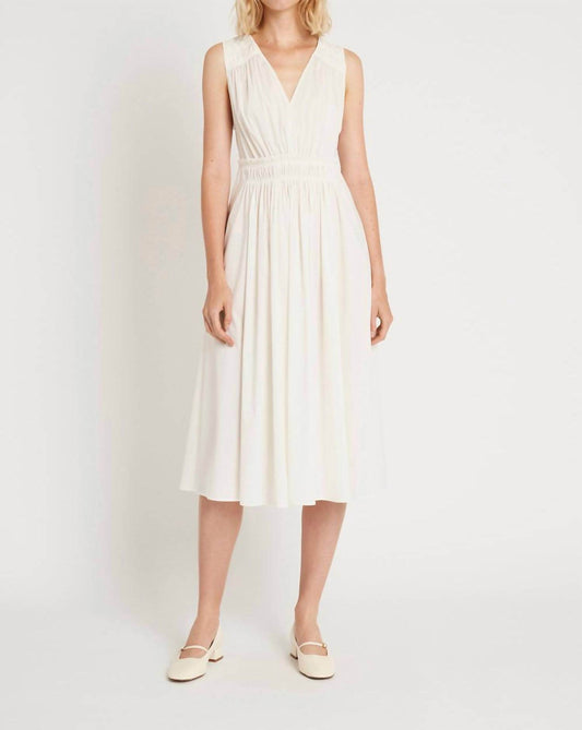 Luxely - V-neck Midi Dress - Rack Hunt -