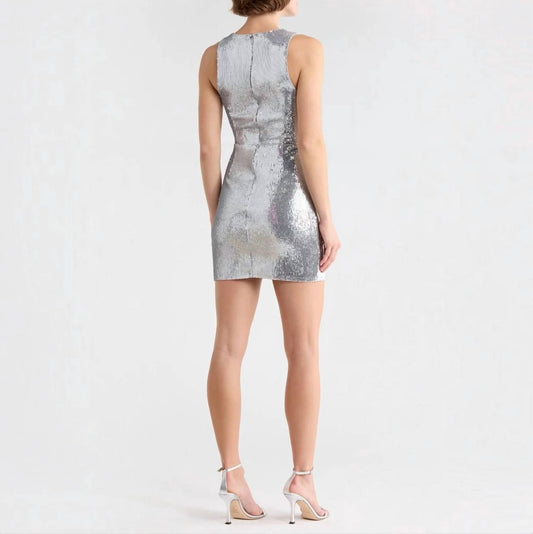 Rosette Sequin Dress