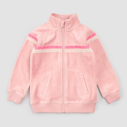Girl's Velour Track Jacket