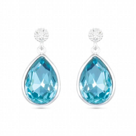 Women's Pear-cut Cubic Zirconia Drop Earrings