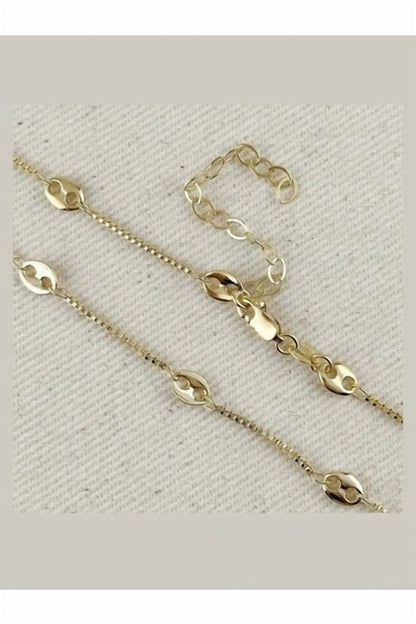 Women's Square Link Box Chain Necklace