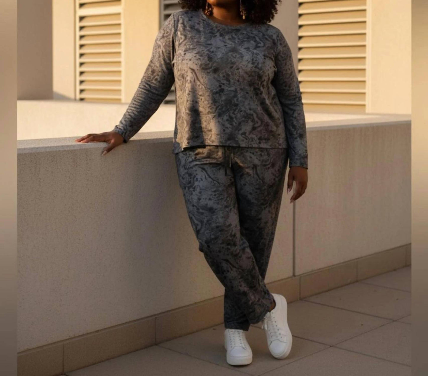 Women's Patterned Lounge Set