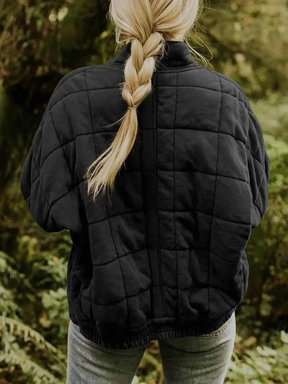Sweet as a Peach - Quilted Zip-up Jacket - Rack Hunt