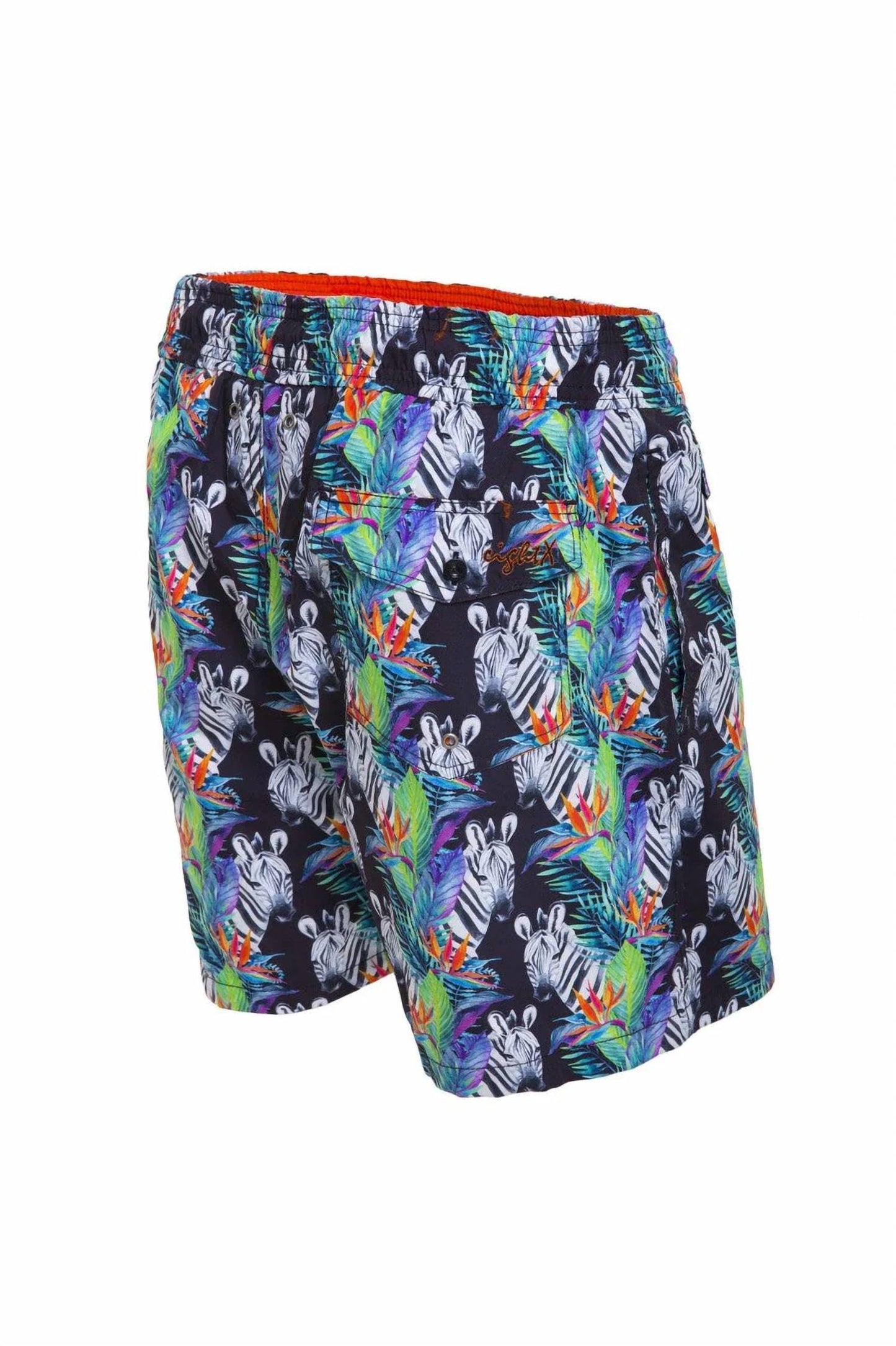 Men's Zebra Print Swim Trunks