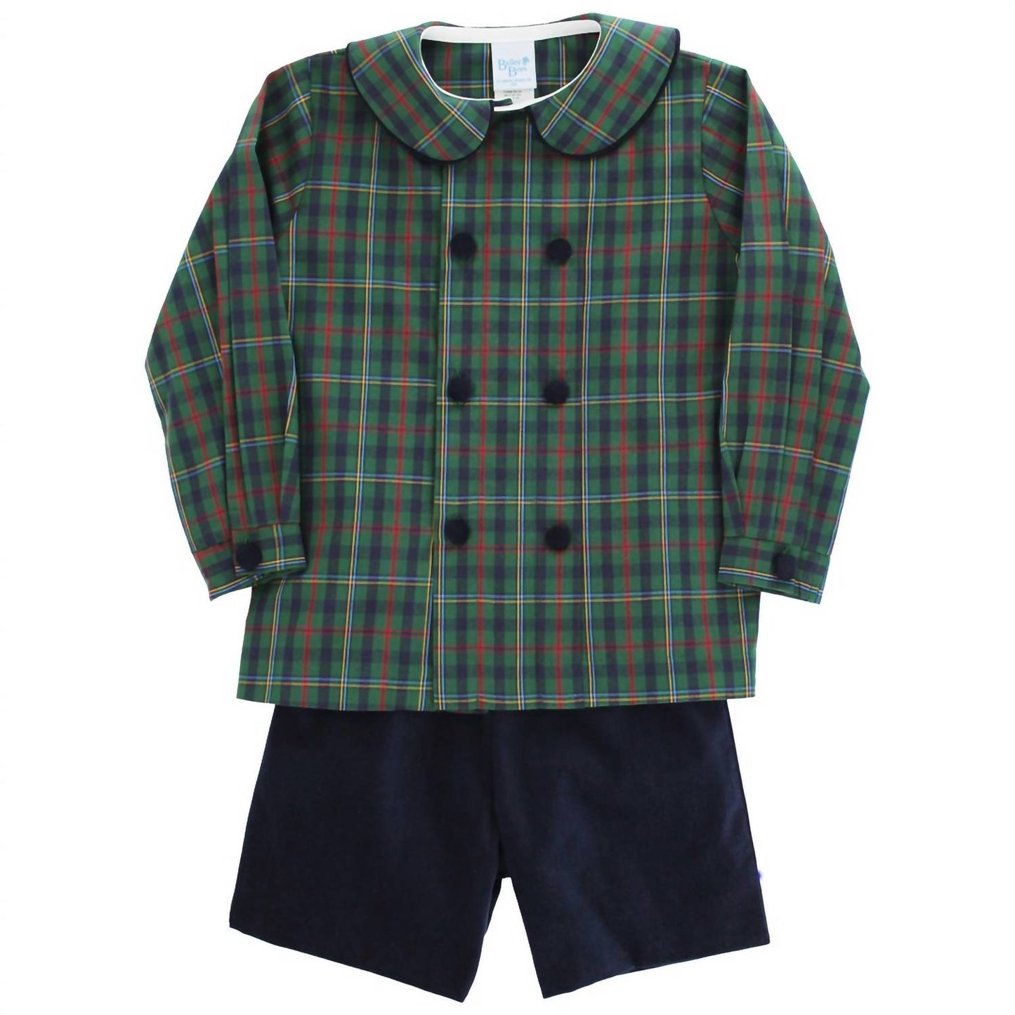 Kid's Watson Plaid-dressy Short Set