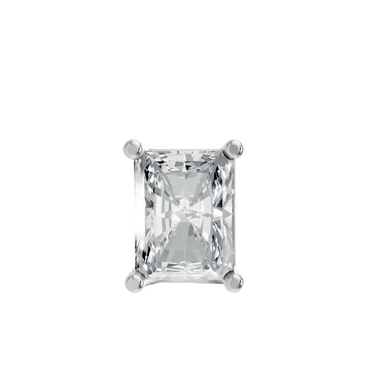 Women's Radiant Shape 4 Prong Push Back Studs
