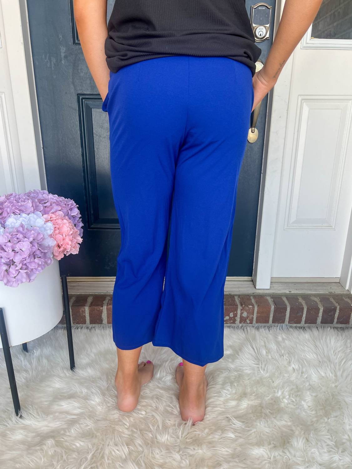 Lucy Wide Leg Stretchy Crop Pants