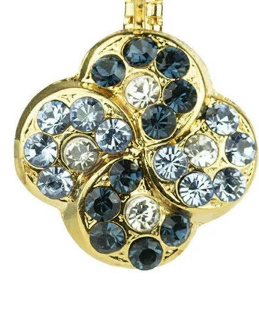 Women's Swirl Cluster Crystal Earrings