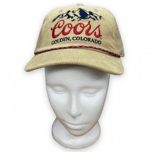 Women's Coors Rocky Mountains Logo Beer Colorado Corduroy Snapback Hat