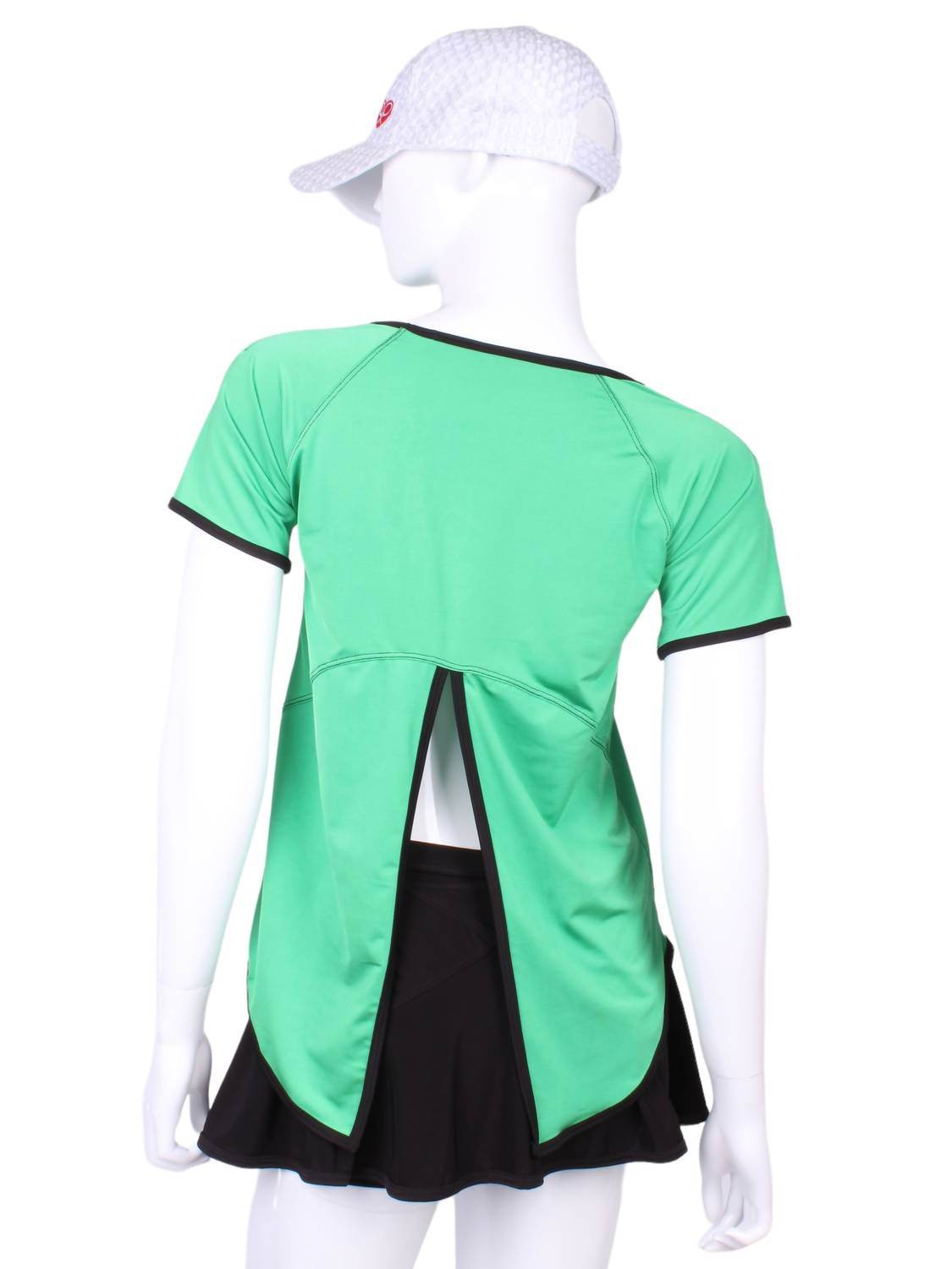 Love Love Tennis - Women's Tie Back Short Sleeve Tennis Tee - Rack Hunt -