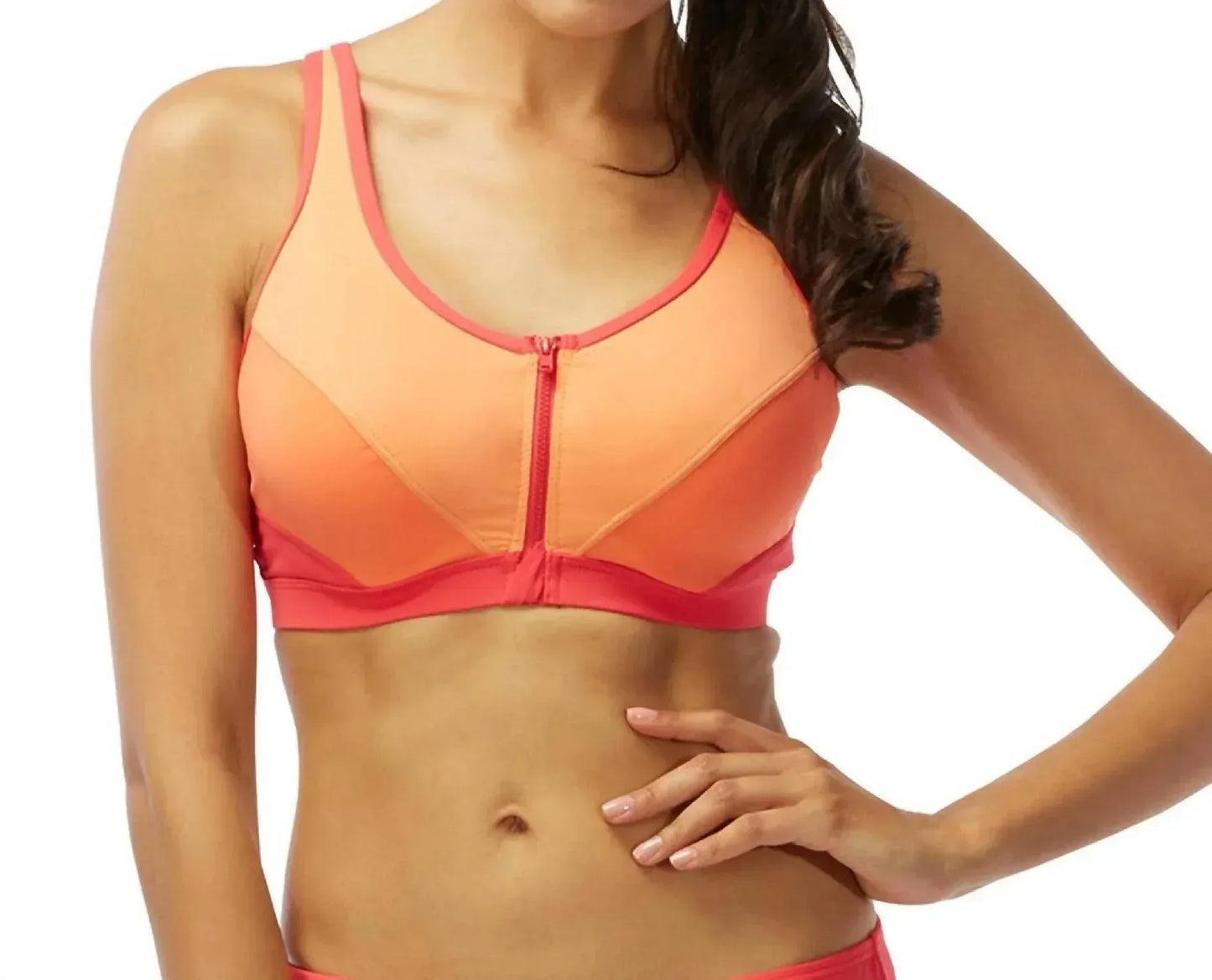 Coco Reef - Barbados D-cup Pure Racer Back Zip Front Underwire Bikini Top - Rack Hunt