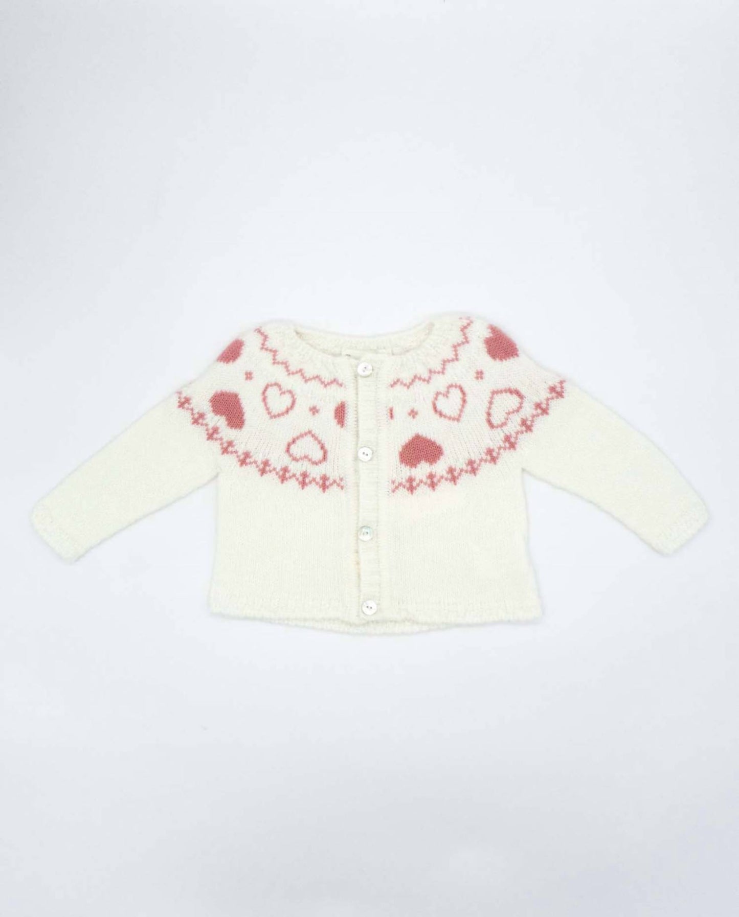 Girl's Heart Knit Cardigan