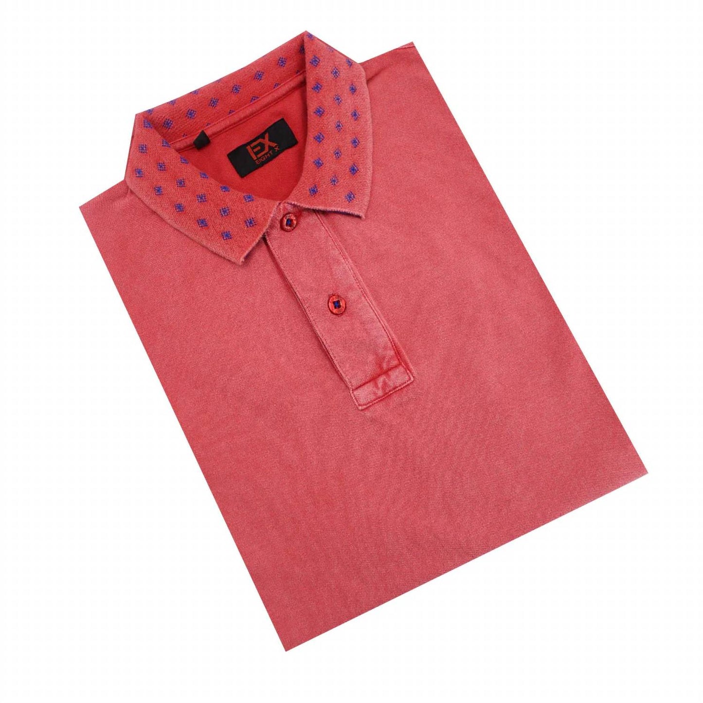 Jacquard Polo With Double Sided Print Collar