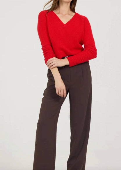 Blakely Cashmere V-neck Top