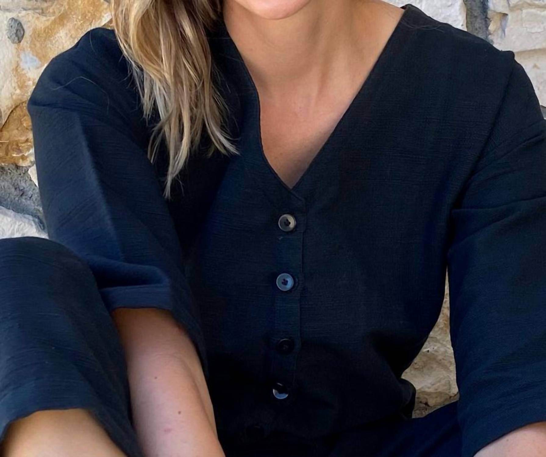 Happy French Gang - Textured Jumpsuit - Rack Hunt -