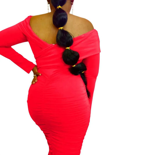 GIBIU - Off Shoulder Band Dress - Plus - Rack Hunt