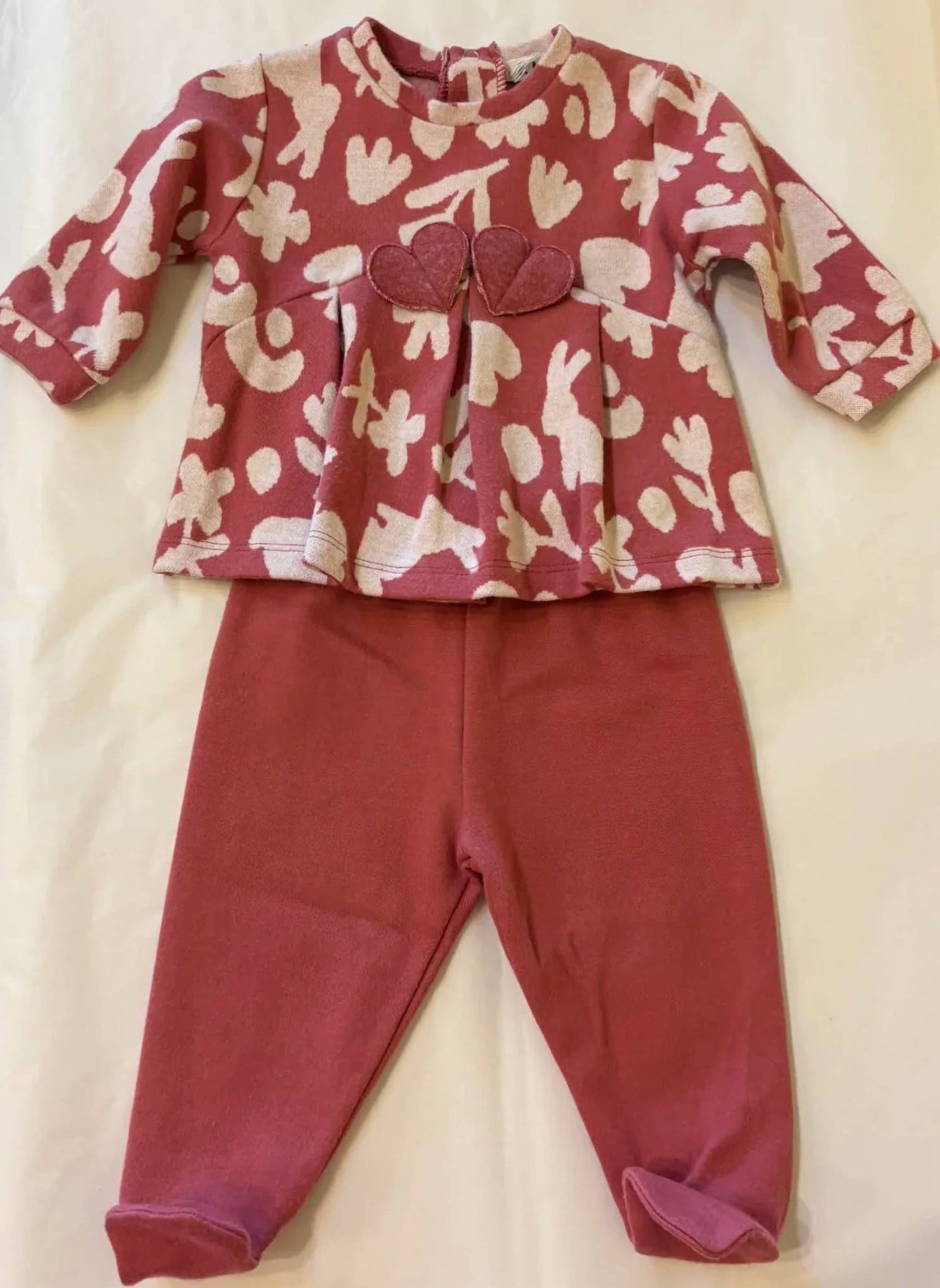Girl's Mixed Print Legging Set