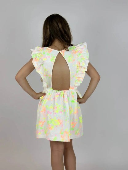 COS I SAID SO - Girl's Paint Splash Ruffle Dress - Rack Hunt