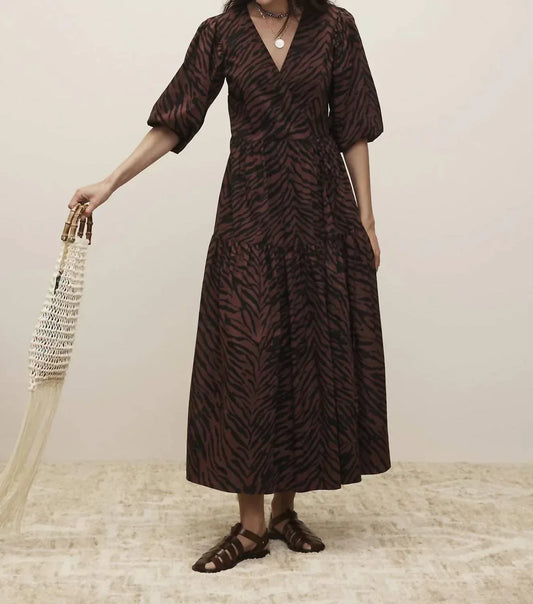 Banana Republic - White Lotus Cotton Wrap Maxi Dress - Rack Hunt