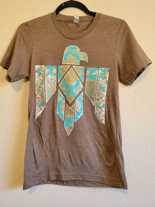 Benita Cecille - Women's Snakeskin Thunderbird Tee - Rack Hunt -