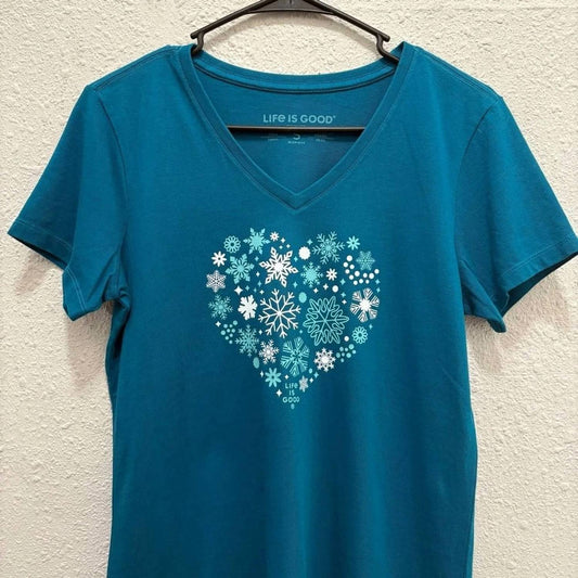 Women's Crusher Snowflake Heart Tee