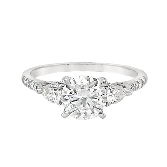 Allyanna Gifts - Women's Round Moissanite Cluster Ring - Rack Hunt